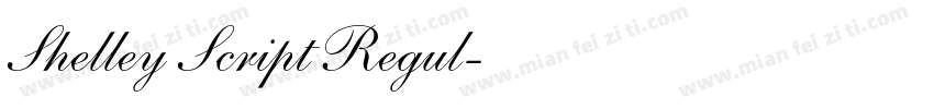 Shelley Script Regul字体转换